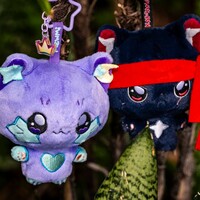 mewmi & kat~tana plush keychain set - Thumbnail 3