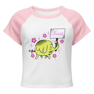 Tree trunks fascist crop t