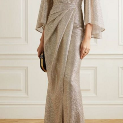 Vintage mother of bride and groom dress long evening dress - Thumbnail 2