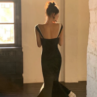 Sweet Black Mermaid Mother Of Bridal Dress Formal Party Dress - Thumbnail 2