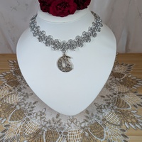 Chainmail wolf moon choker - Thumbnail 2
