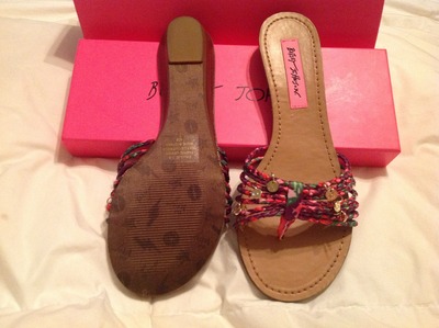 Brand New Betsey Johnson Flip Flops