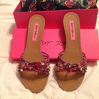 Brand New Betsey Johnson Flip Flops - Thumbnail 1