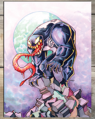Venom Daily Sketch  Original Art