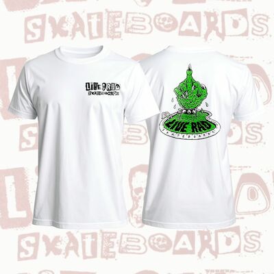 Creature hand white t-shirt (front and back print)
