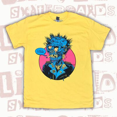 "i used to be punk!" yellow t-shirt