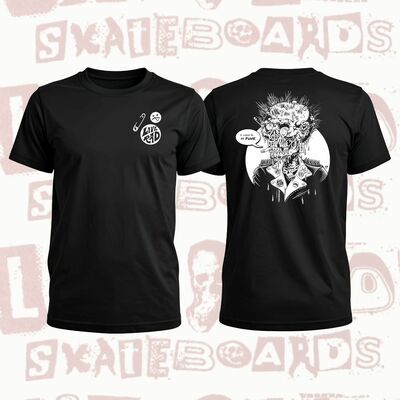 "i used to be punk!" black t-shirt (front & back print)