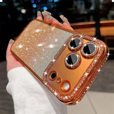 Glitter Case With Diamond For iPhone 17 16 15 IPS626