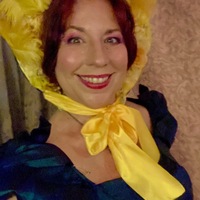 Yellow Victorian Ostrich Feather Hat— Elisabeth - Thumbnail 7