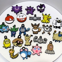 Mini Pocket Monster Keychains - Thumbnail 1