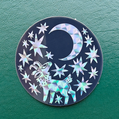 Moongazing 2.3’’ Prismatic Sticker