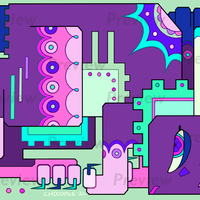 Geometric Beasts 8.5x11 Prints - Thumbnail 1