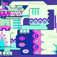 Geometric Beasts 8.5x11 Prints - Thumbnail 3