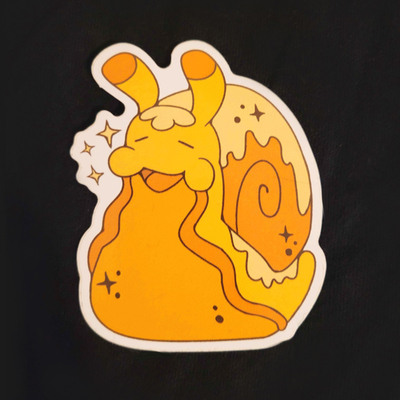Vinyl cinnamon roll snail sticker