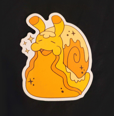 VINYL Cinnamon Roll Snail Sticker