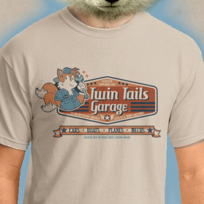 Twin tails mechanic t-shirt