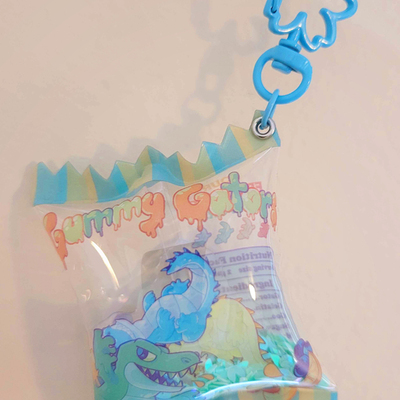 Gummy gator candy shaker keychain - Thumbnail 3