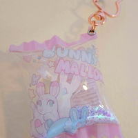 Bunny Mallows Candy Shaker Keychain - Thumbnail 1