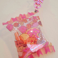 Doggy Donuts Candy Shaker Keychain - Thumbnail 1