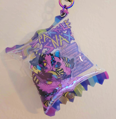 Sparkle Snacks Candy Shaker Keychain