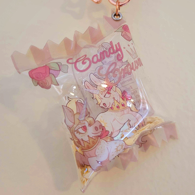 Candy crowns candy shaker keychain