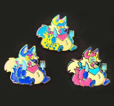 Hungry Critter Enamel Pins