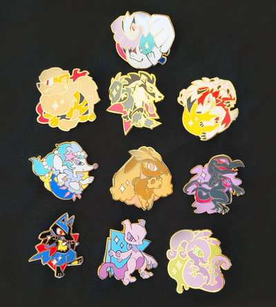 Poke Fave Enamel Pins