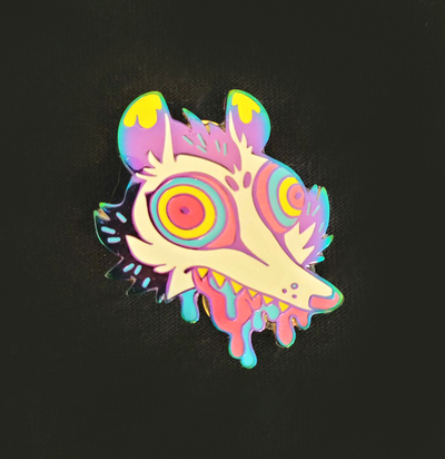 Drippy Opossum Rainbow Enamel Pin