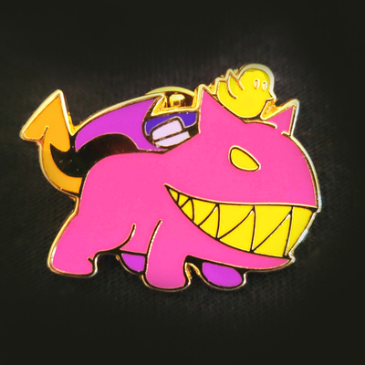 Ultimate chimera enamel pin