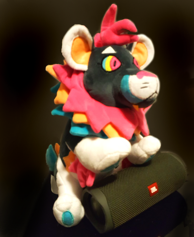 Neon Lion Plushie