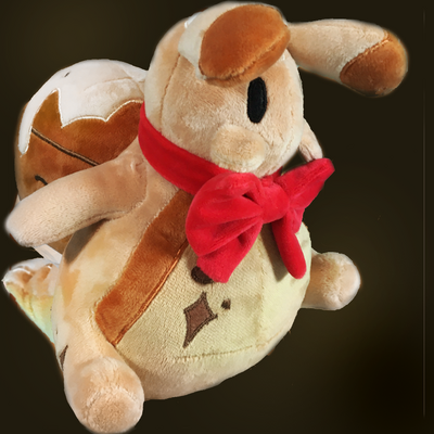 Cinnamon roll snail plushie