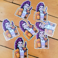 Kpop Demon Hunters 2" Glitter Sticker - Thumbnail 1