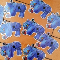 Kpop Demon Hunters 2" Glitter Sticker - Thumbnail 4