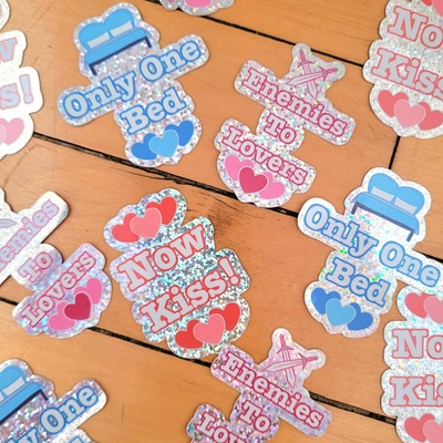 Trope 2" Glitter Sticker
