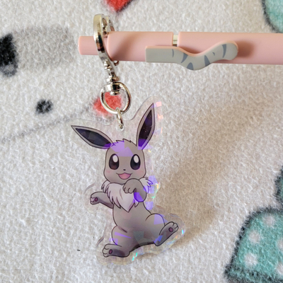 Eevee & shiny eevee charm