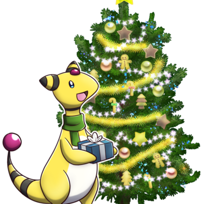 Ampharos glitter sticker