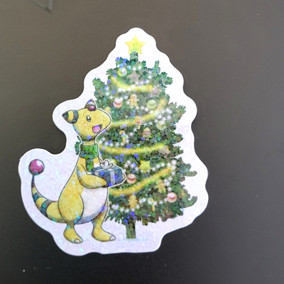 Ampharos glitter sticker