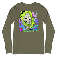 Flaming Skeleton Long Sleeve Tee - Thumbnail 2