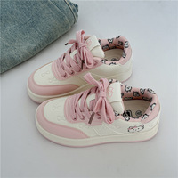 Cute Pink Kitty Casaul Shoes - Thumbnail 1