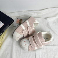 Cute Smiling Face Polka Dots Sneakers - Thumbnail 5