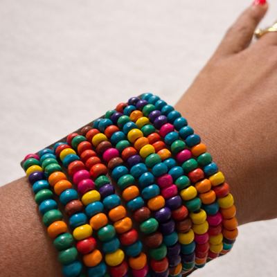 Vibrant beaded bracelet  - Thumbnail 1