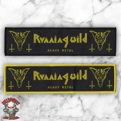 Running wild stripe woven patches