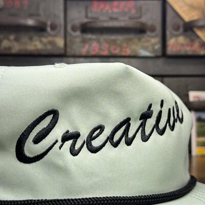 Creative jade w/ black stitch snapback hat 