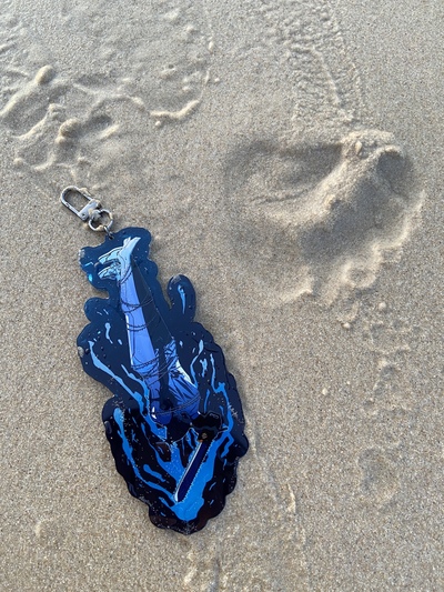 Reze & Denji Sinking water ripple acrylic charm 