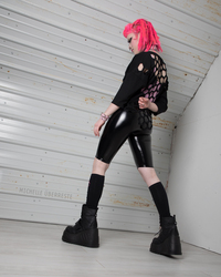 "Intrigue" PVC Biker Shorts - Thumbnail 8