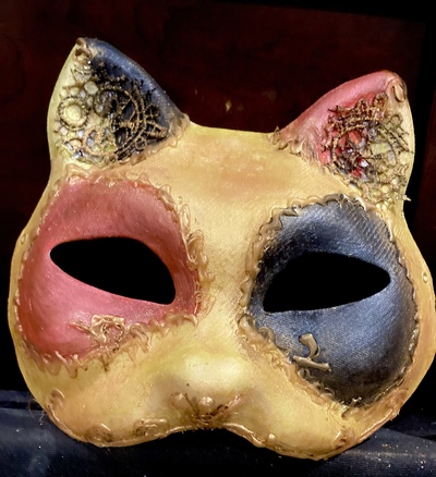 Venetian Cat Mask Gatta Gatto Carnivale