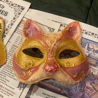 Venetian Cat Mask, Gatto Gatta Carnivale - Thumbnail 1