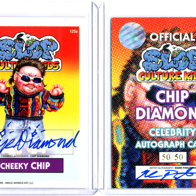 Slop culture kids chip diamond - celebrity auto card