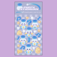 Puffy Hero Chao Sticker Sheet - Thumbnail 2