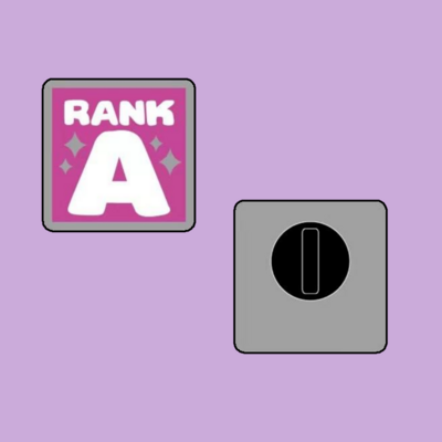 [sth] a rank enamel pin